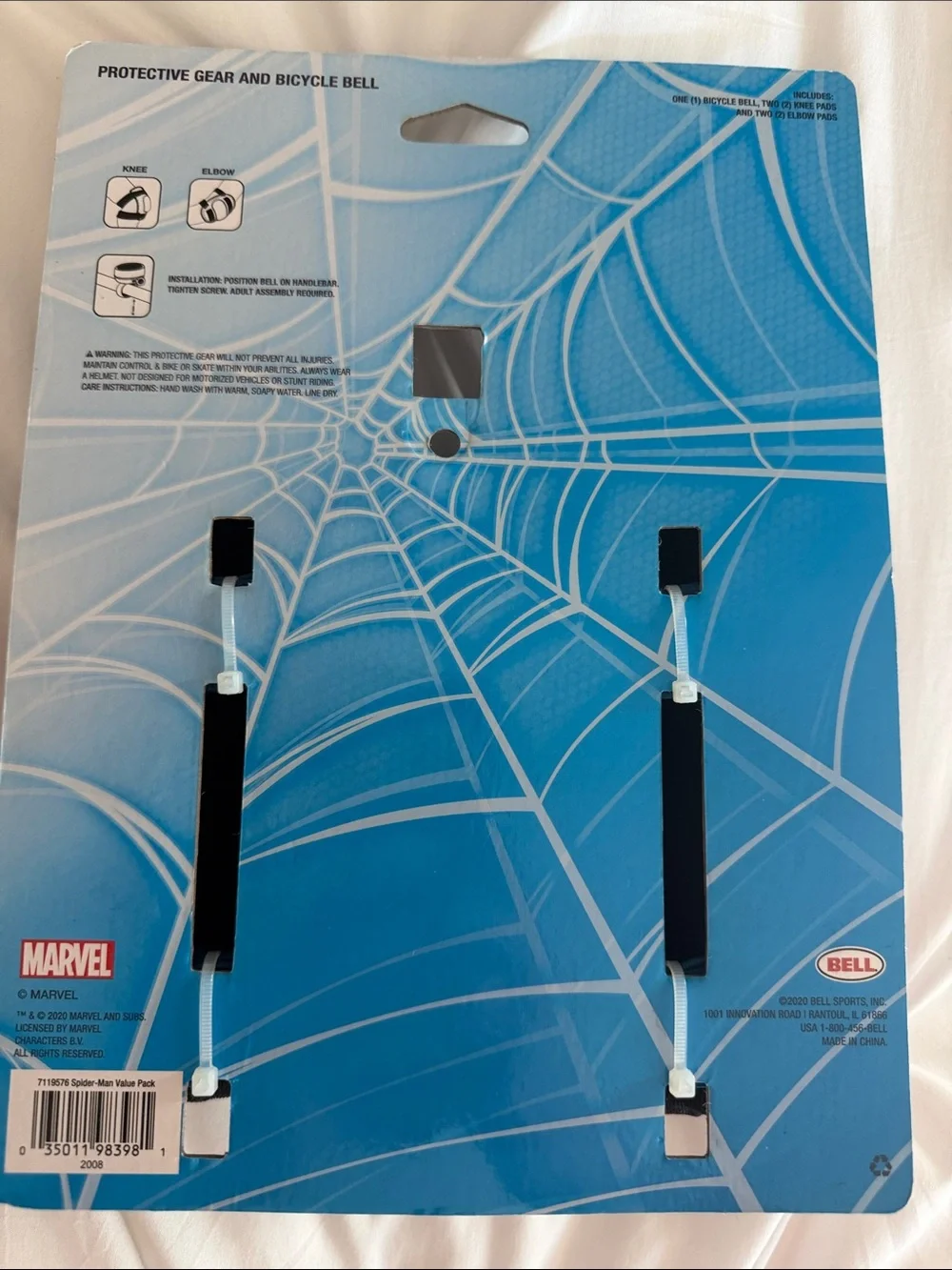 Marvel Spider-Man Blue and Red Kids Protective Gear Set